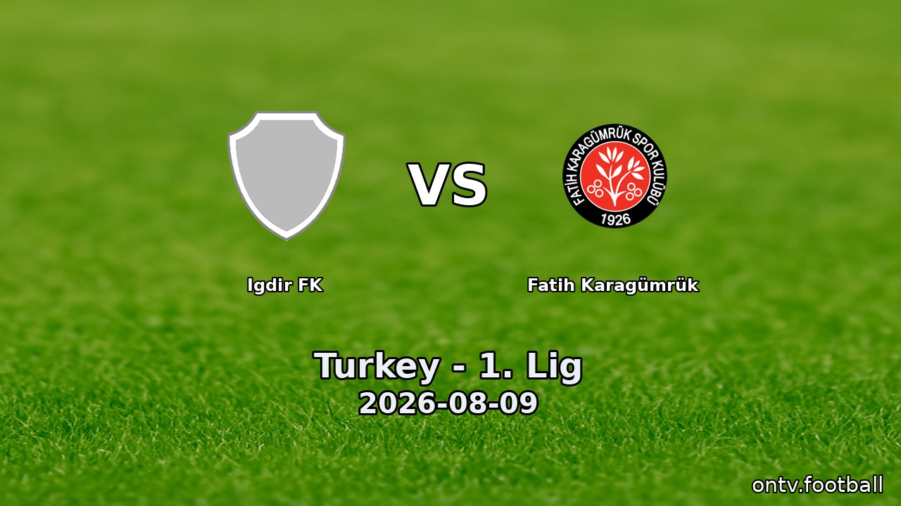 Igdir FK vs Fatih Karagümrük