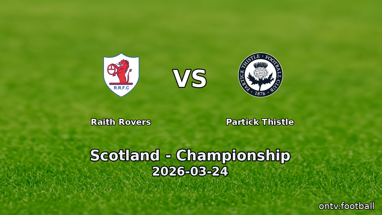 Raith Rovers vs Partick Thistle