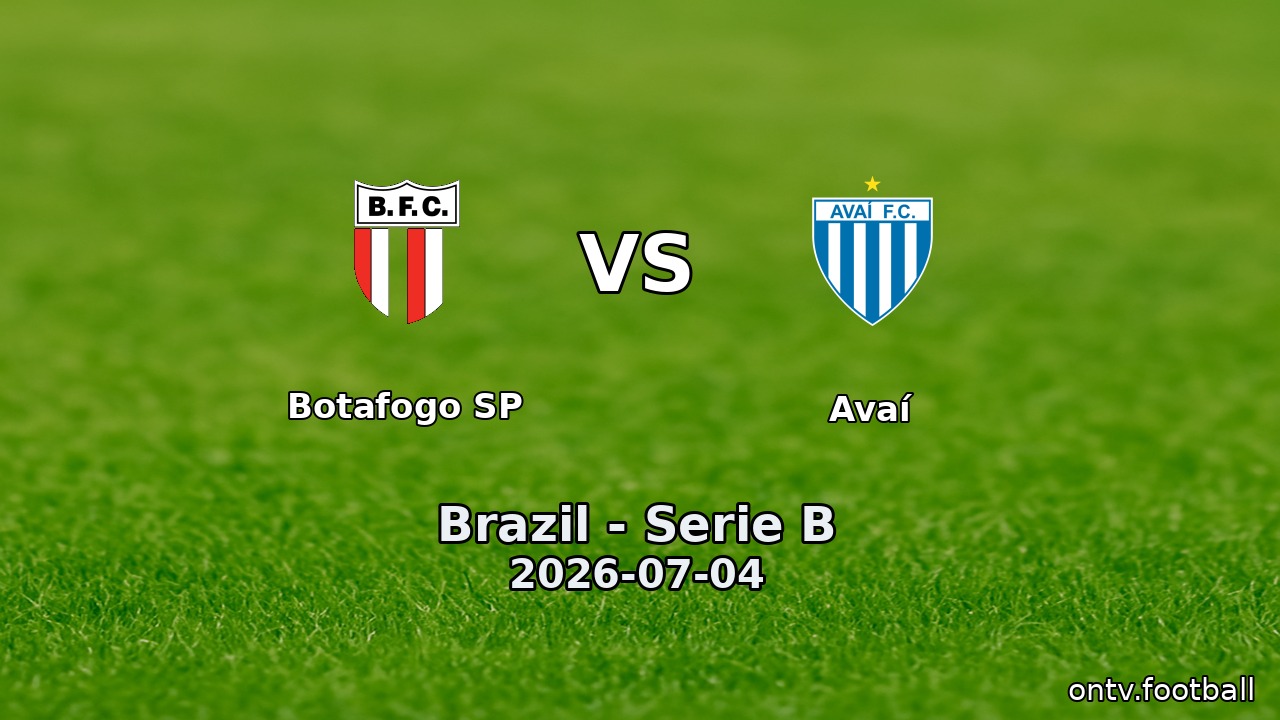 Botafogo SP vs Avaí