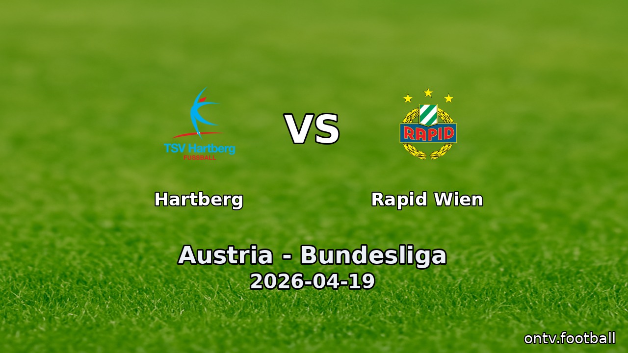 Hartberg vs Rapid Wien