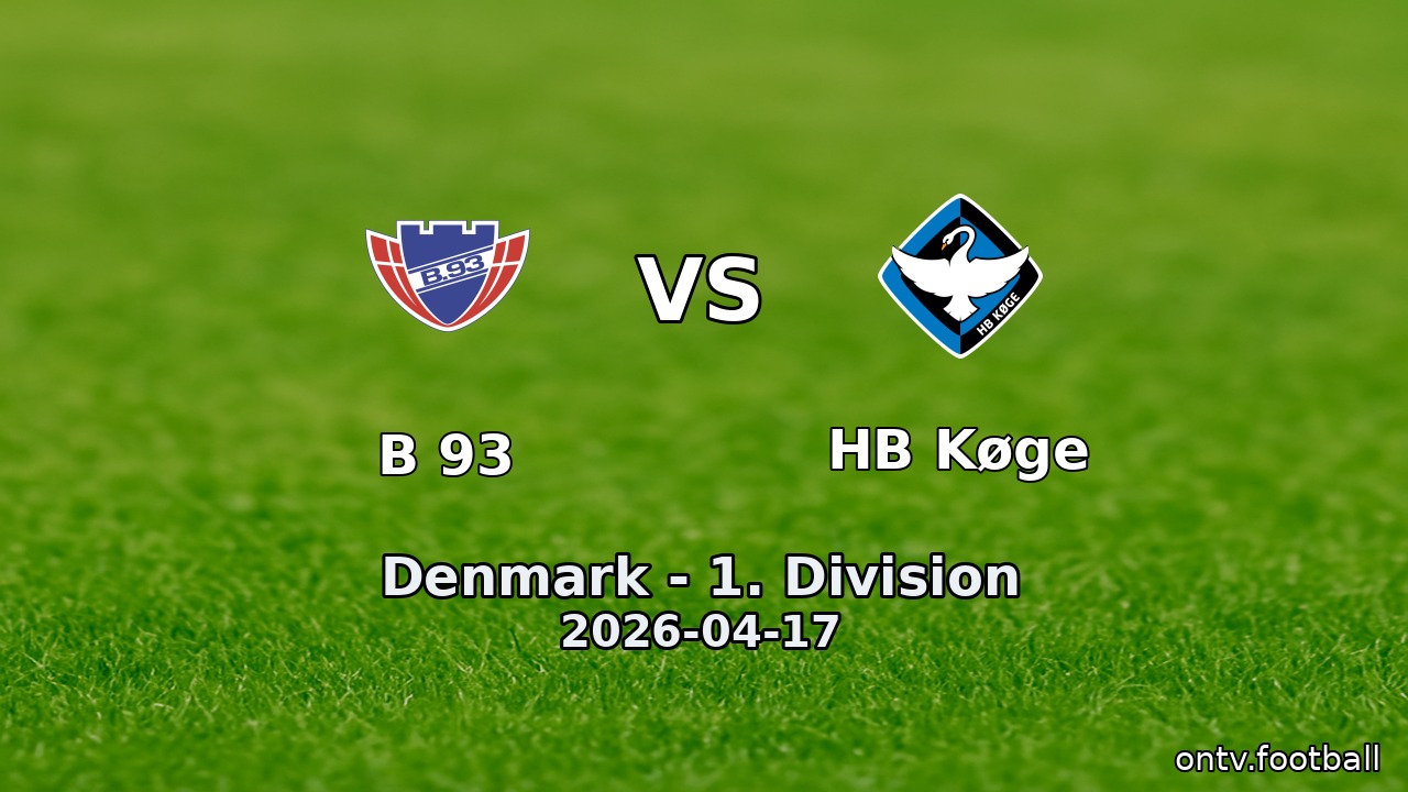 B 93 vs HB Køge