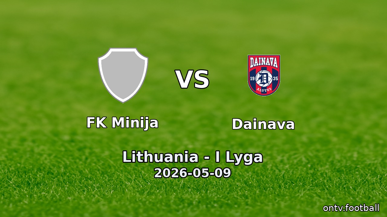 FK Minija vs Dainava
