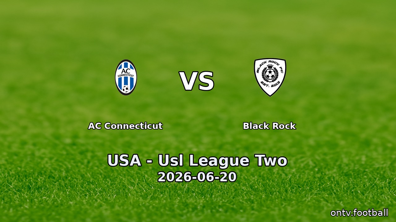 AC Connecticut vs Black Rock