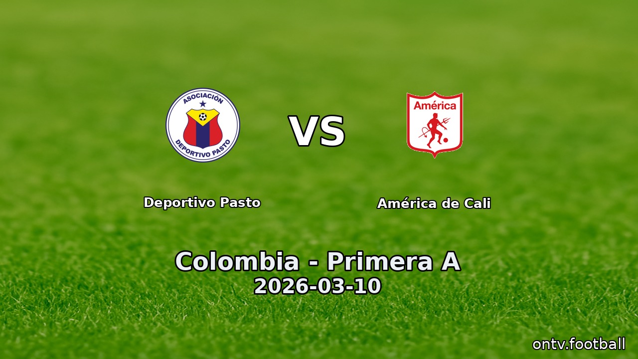 Deportivo Pasto vs América de Cali