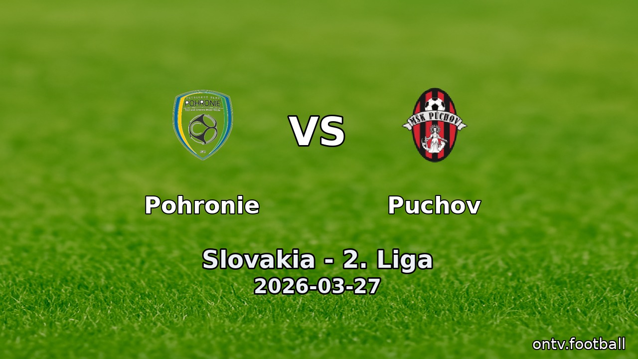 Pohronie vs Puchov