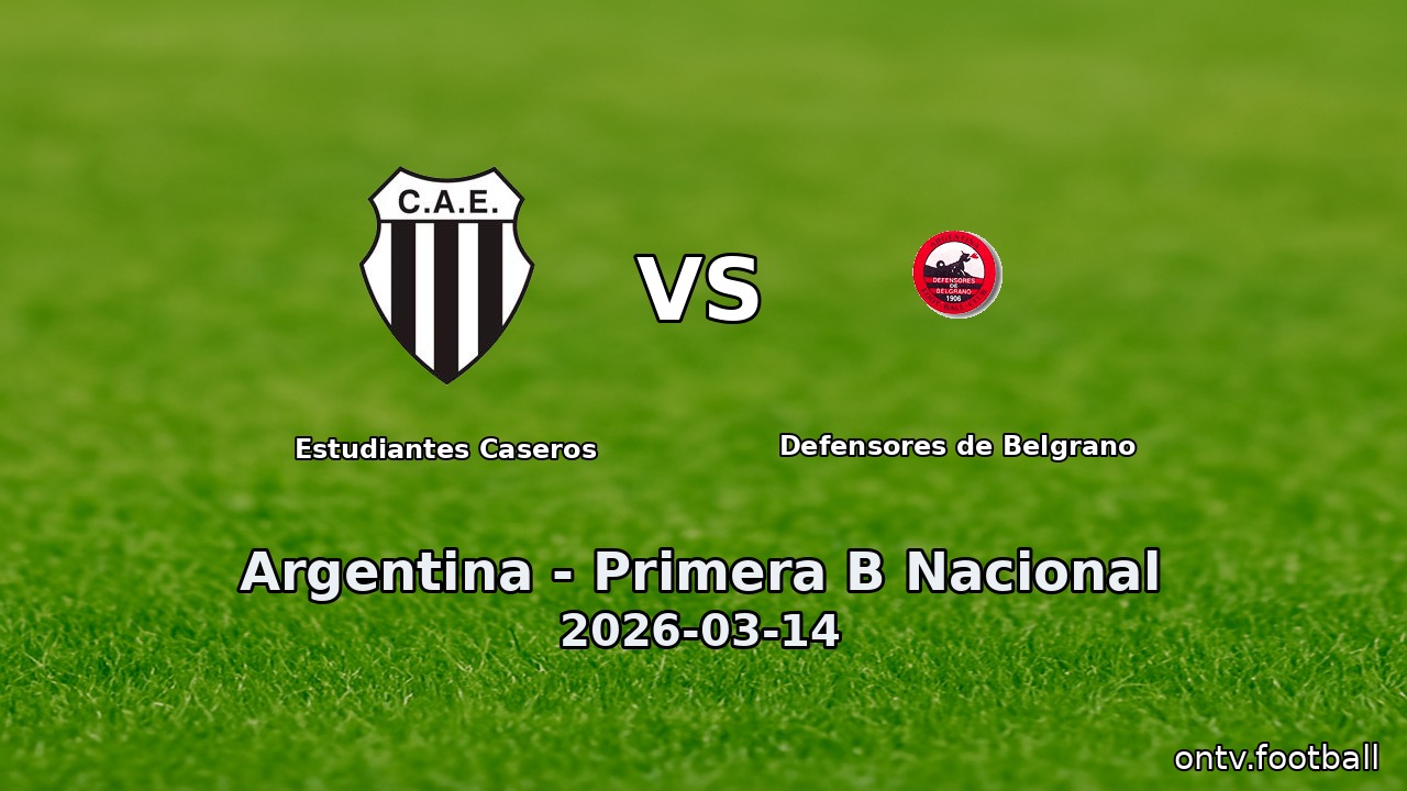 Estudiantes Caseros vs Defensores de Belgrano