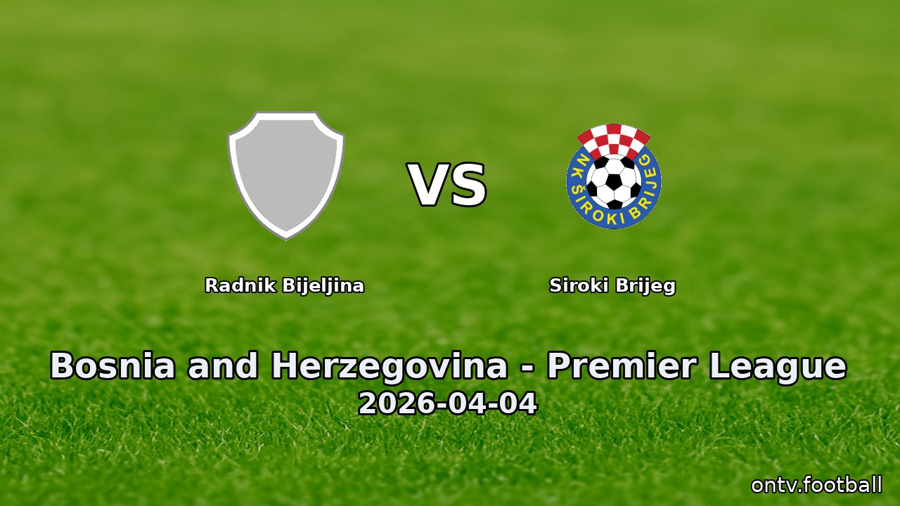 Radnik Bijeljina vs Siroki Brijeg