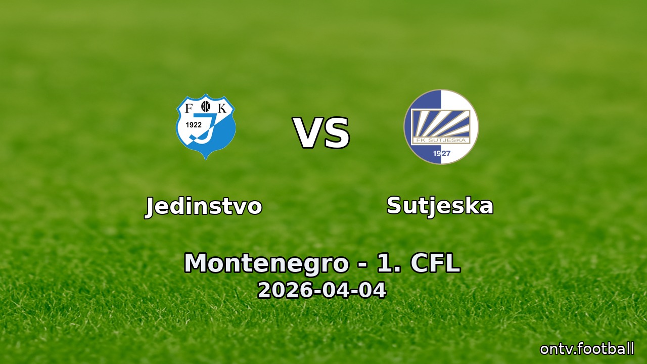 Jedinstvo vs Sutjeska