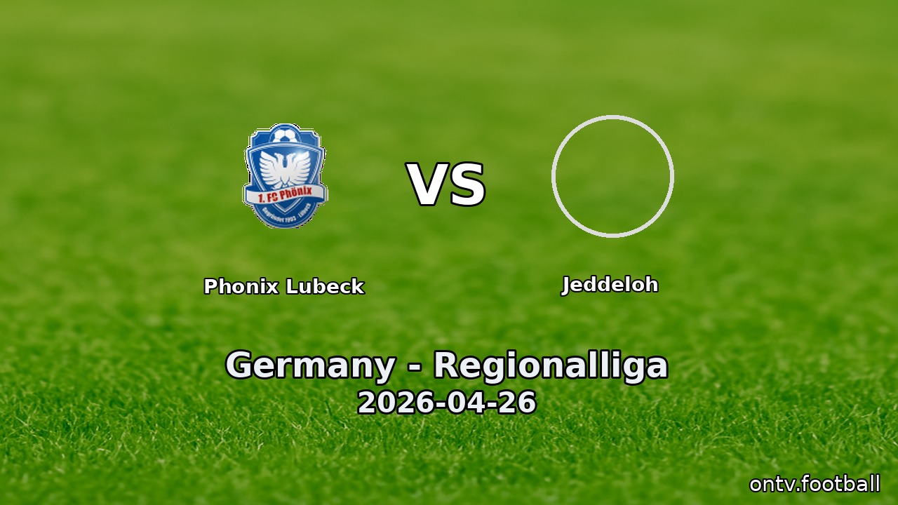 Phonix Lubeck vs Jeddeloh