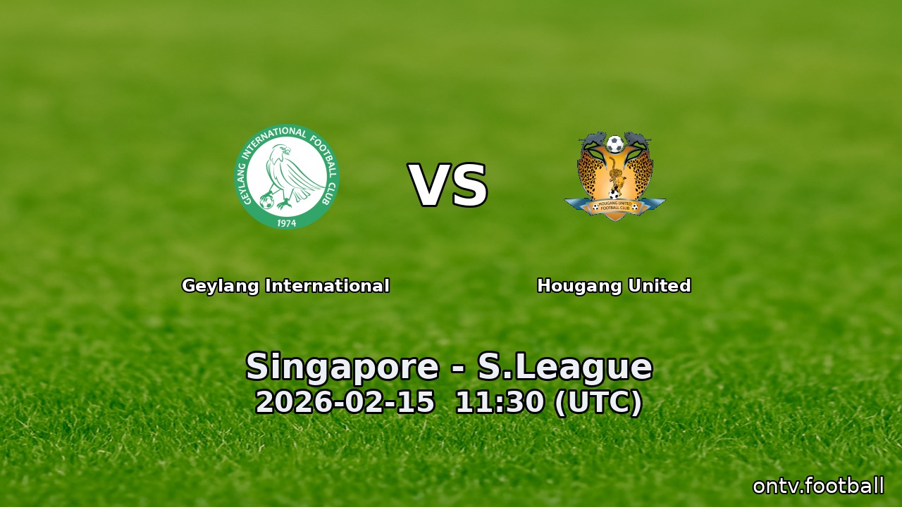 Geylang International vs Hougang United