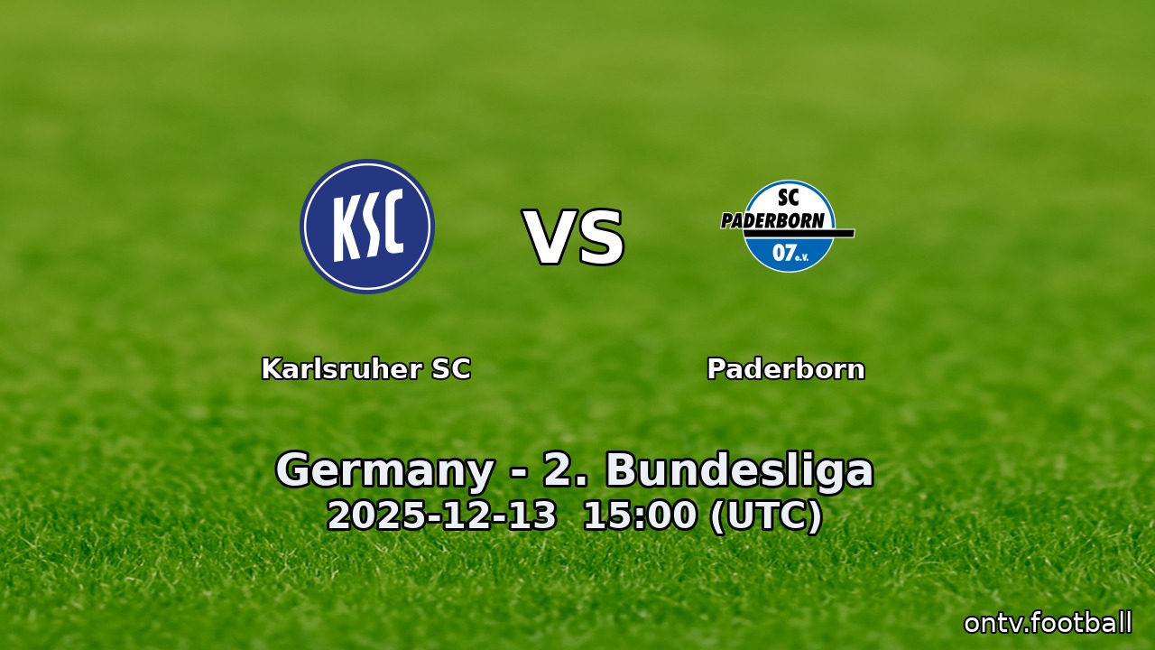 Karlsruher SC vs Paderborn