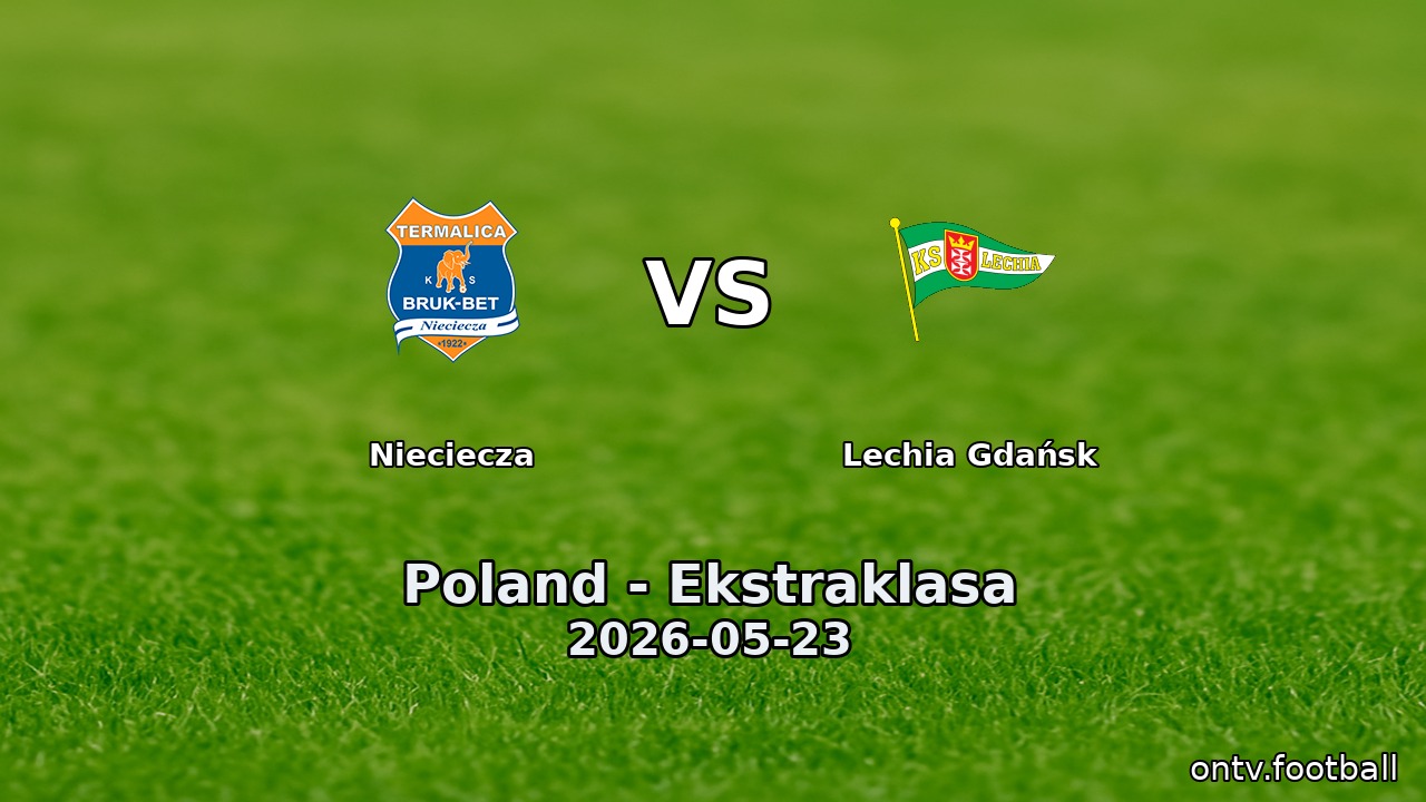 Nieciecza vs Lechia Gdańsk