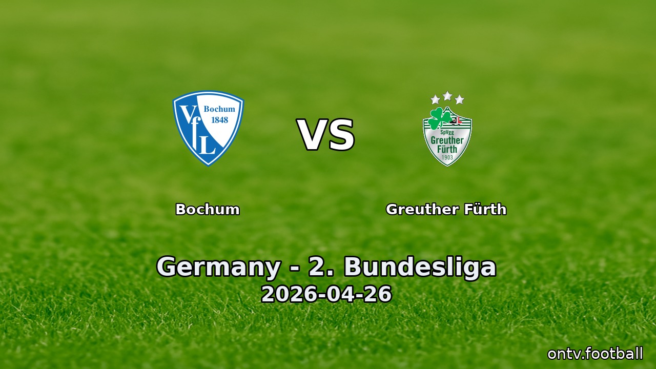 Bochum vs Greuther Fürth