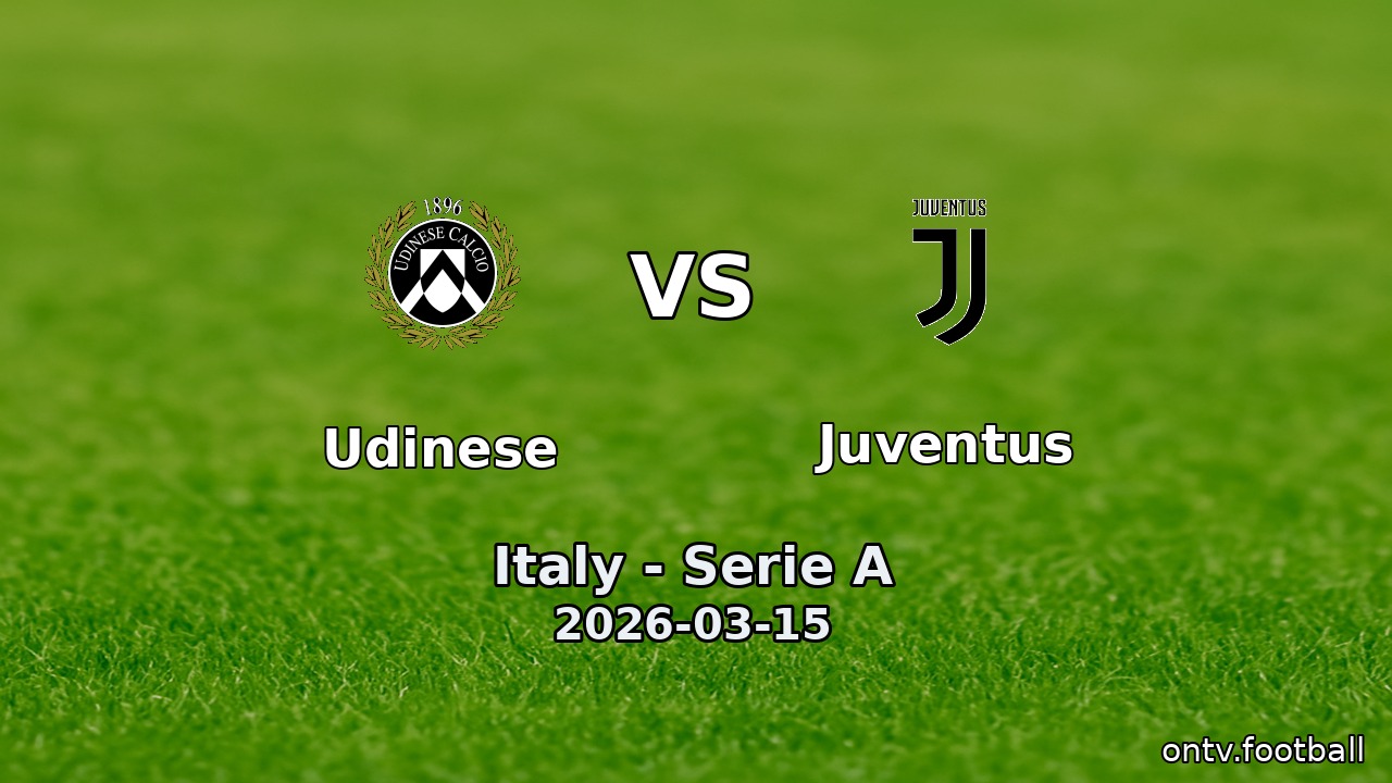 Udinese vs Juventus