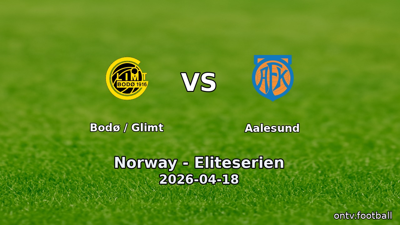 Bodø / Glimt vs Aalesund