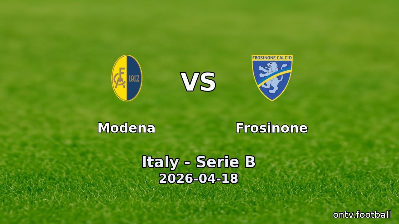 Modena vs Frosinone
