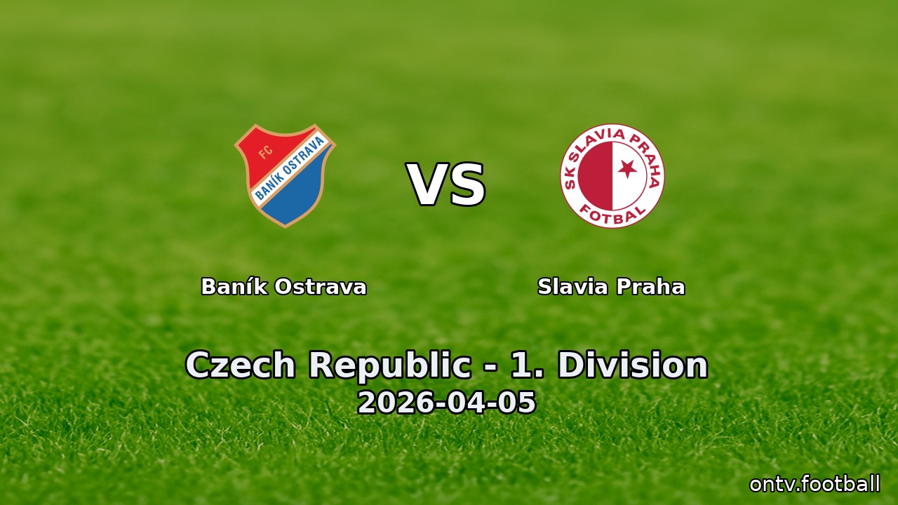 Baník Ostrava vs Slavia Praha