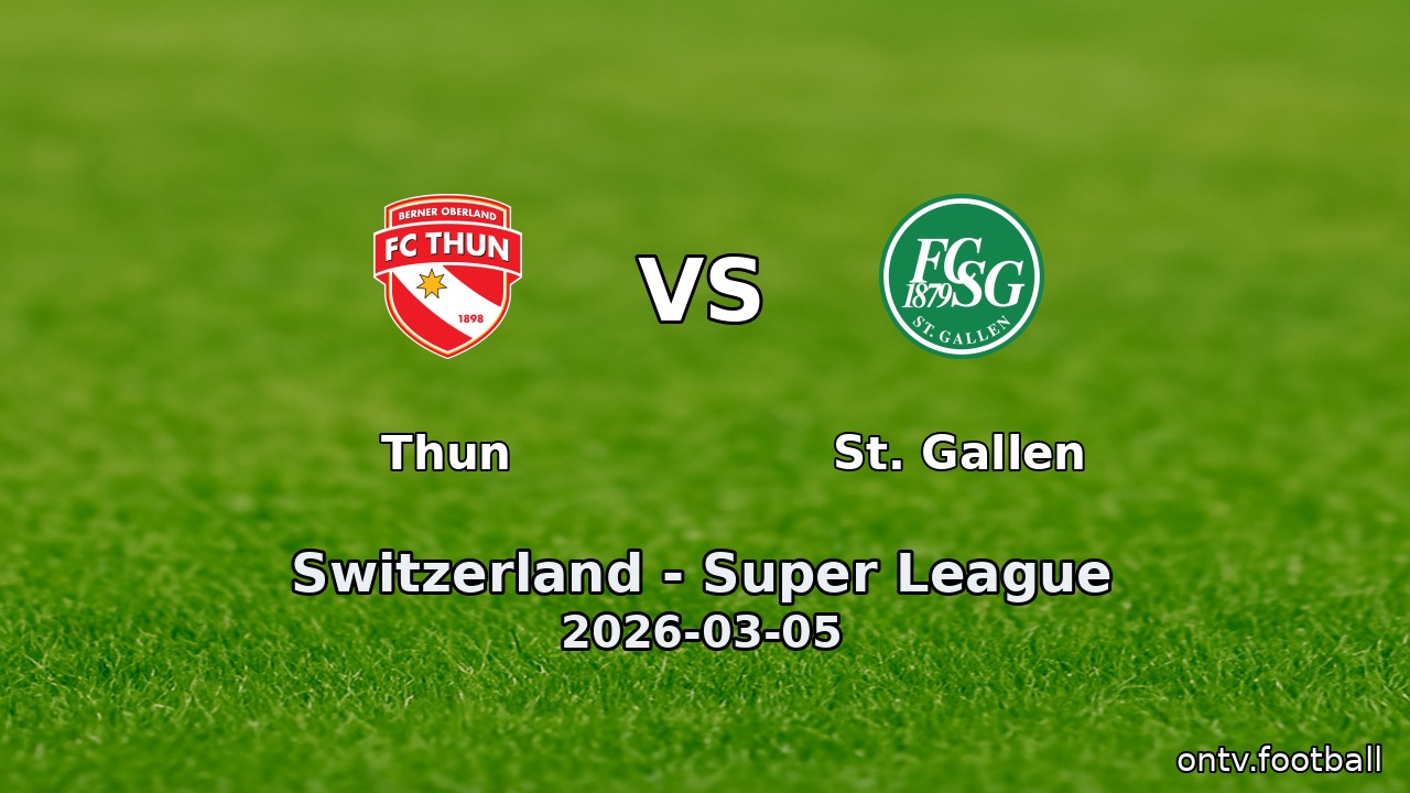 Thun vs St. Gallen