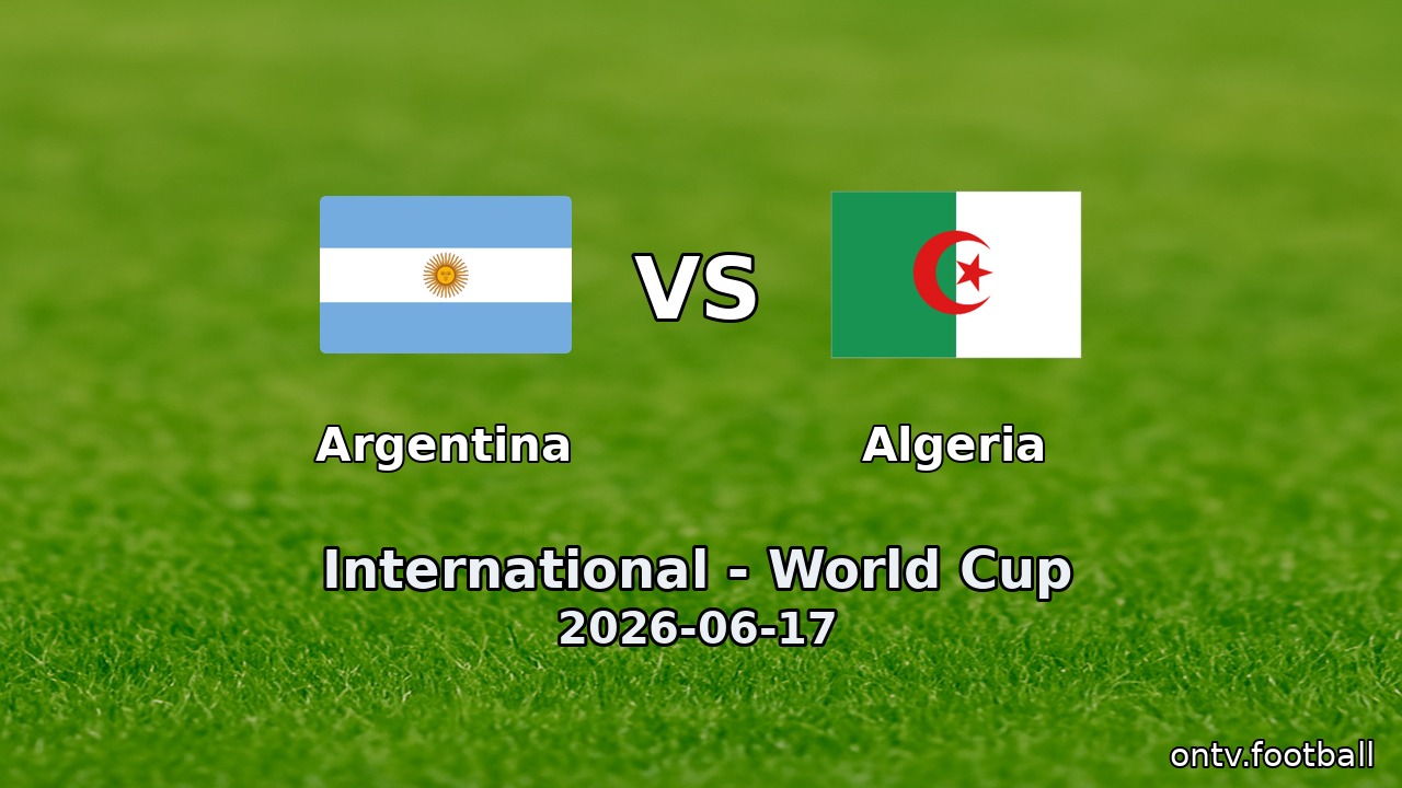 Argentina vs Algeria