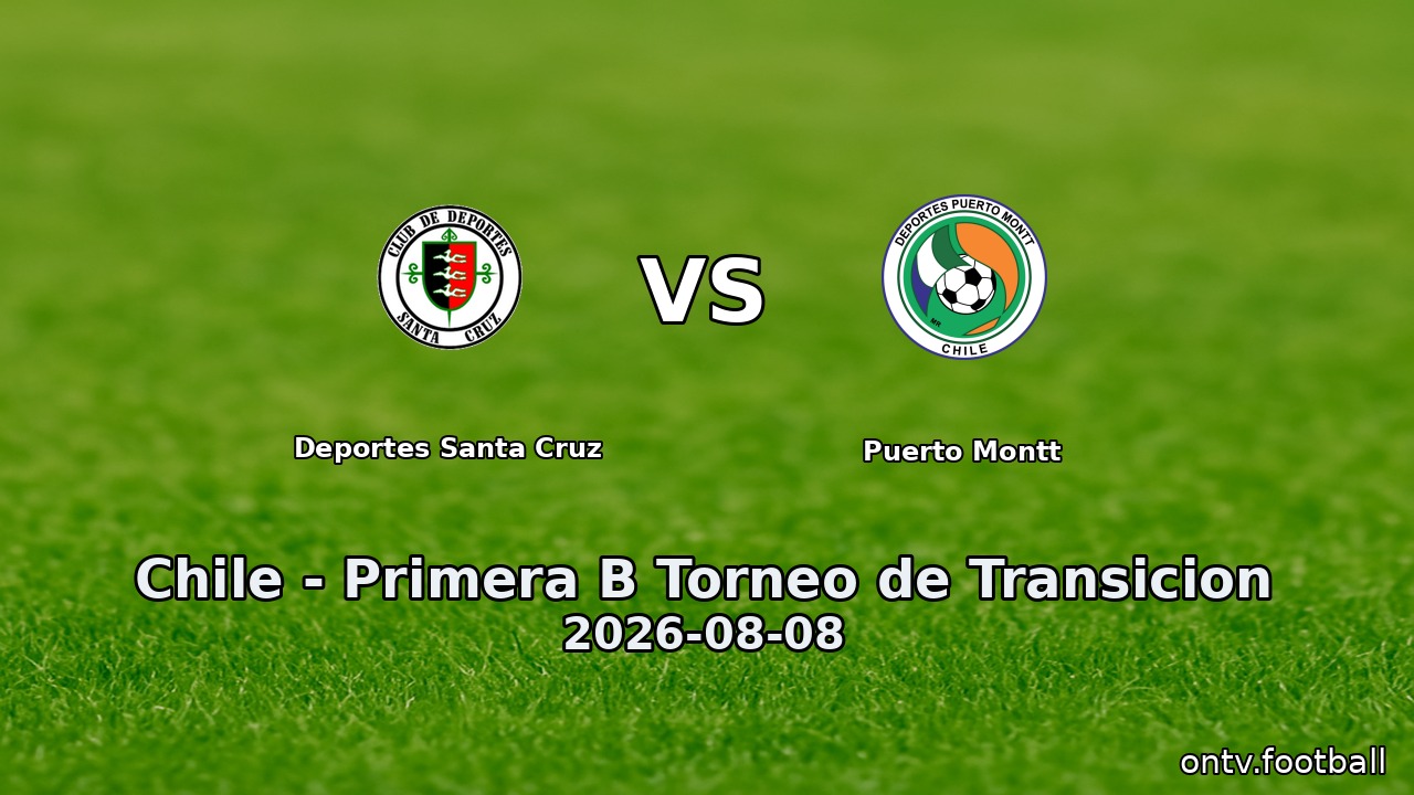 Deportes Santa Cruz vs Puerto Montt