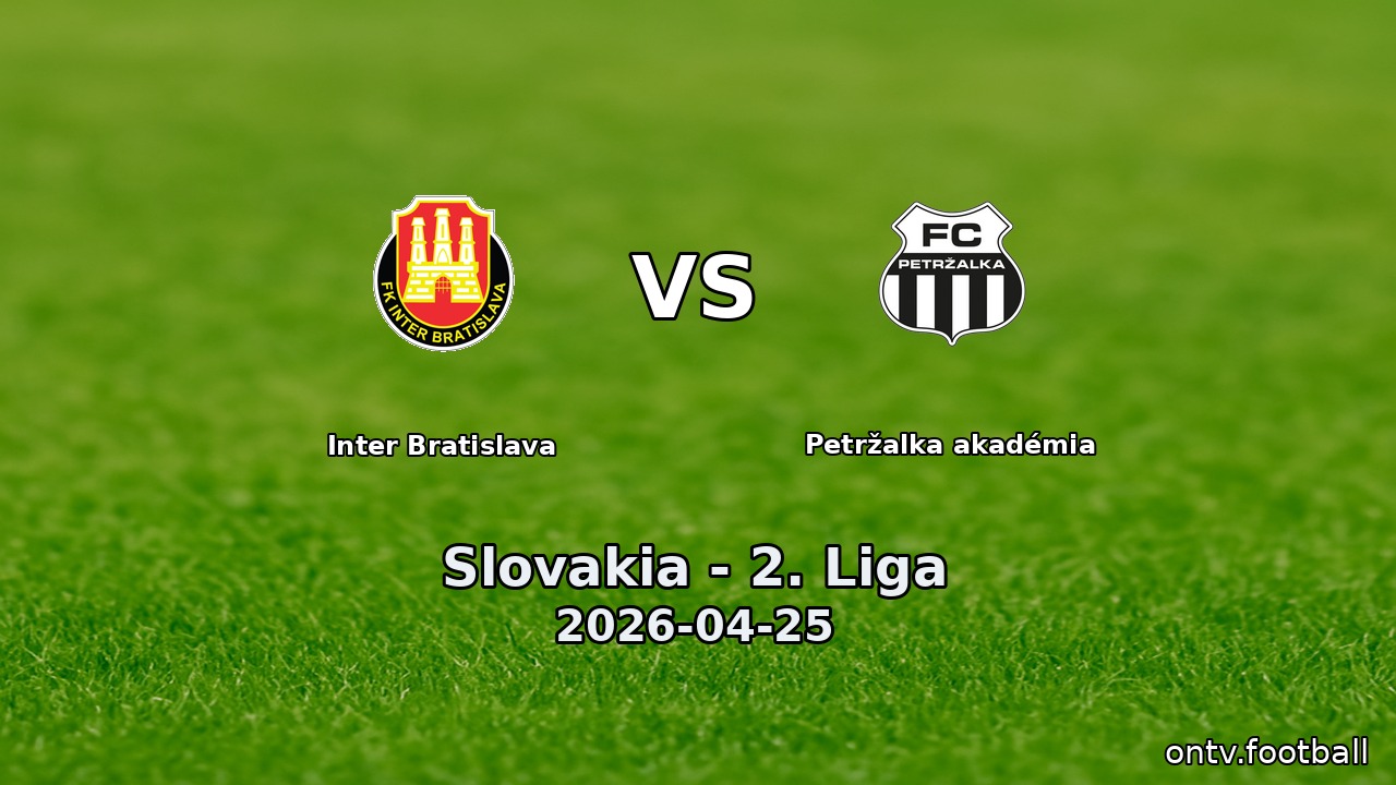 Inter Bratislava vs Petržalka akadémia