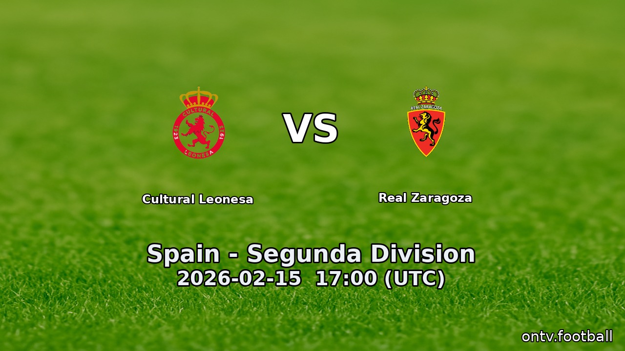 Cultural Leonesa vs Real Zaragoza