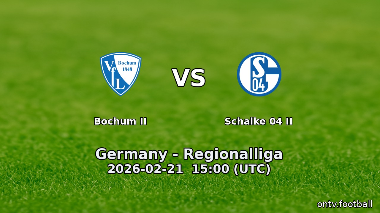 Bochum II vs Schalke 04 II