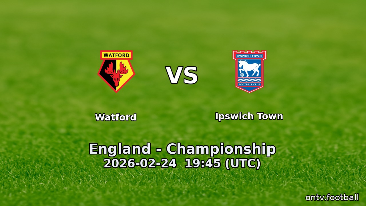 Watford vs Ipswich Town