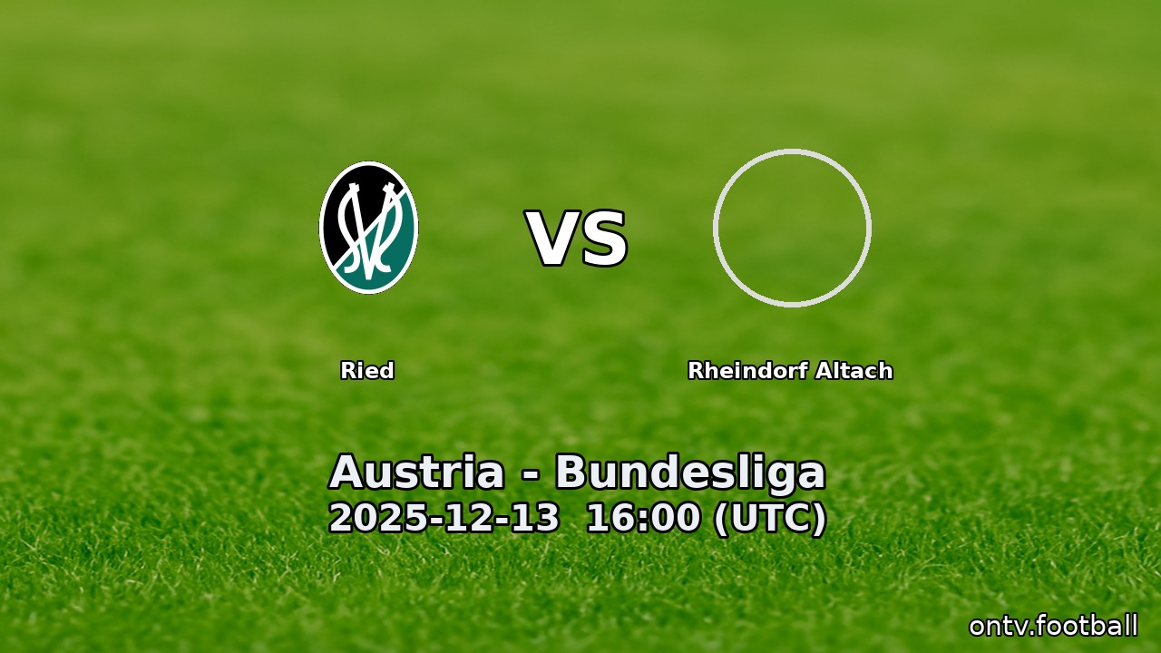 Ried vs Rheindorf Altach