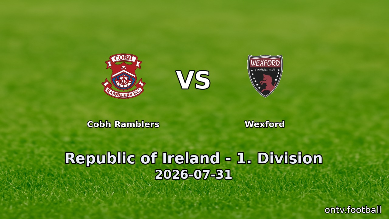Cobh Ramblers vs Wexford