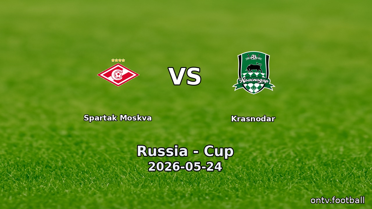 Spartak Moskva vs Krasnodar