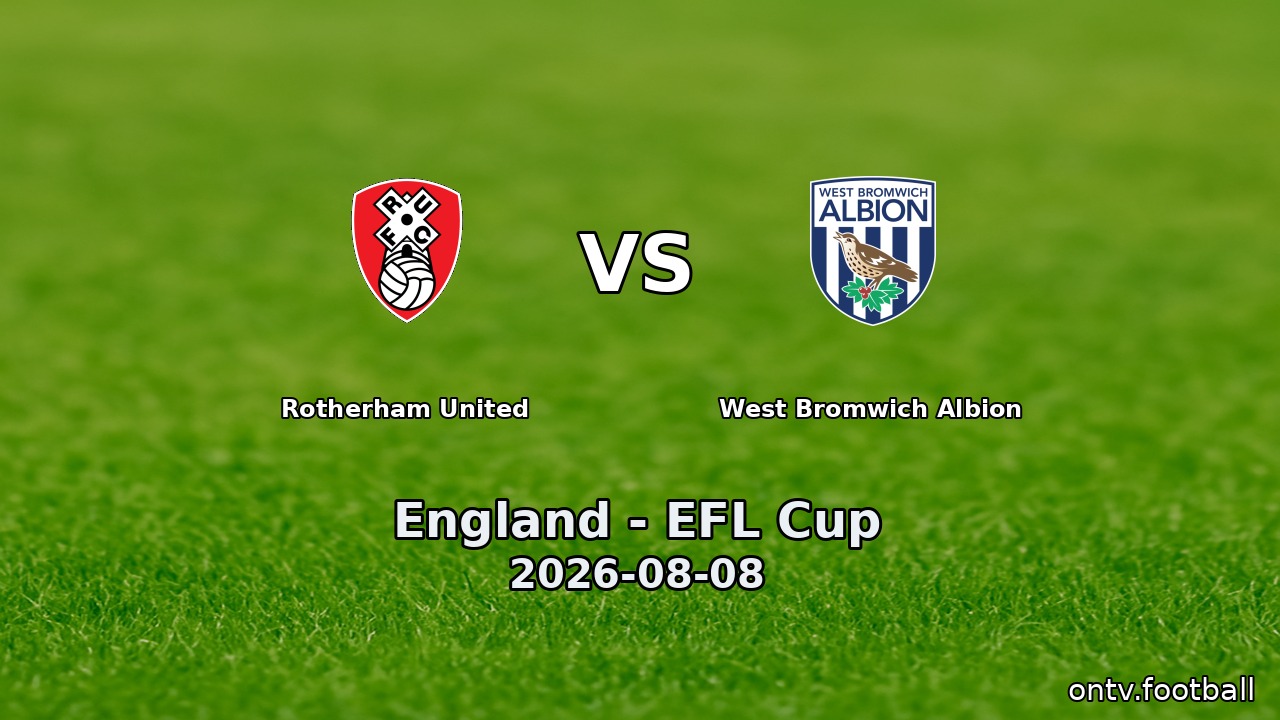 Rotherham United vs West Bromwich Albion
