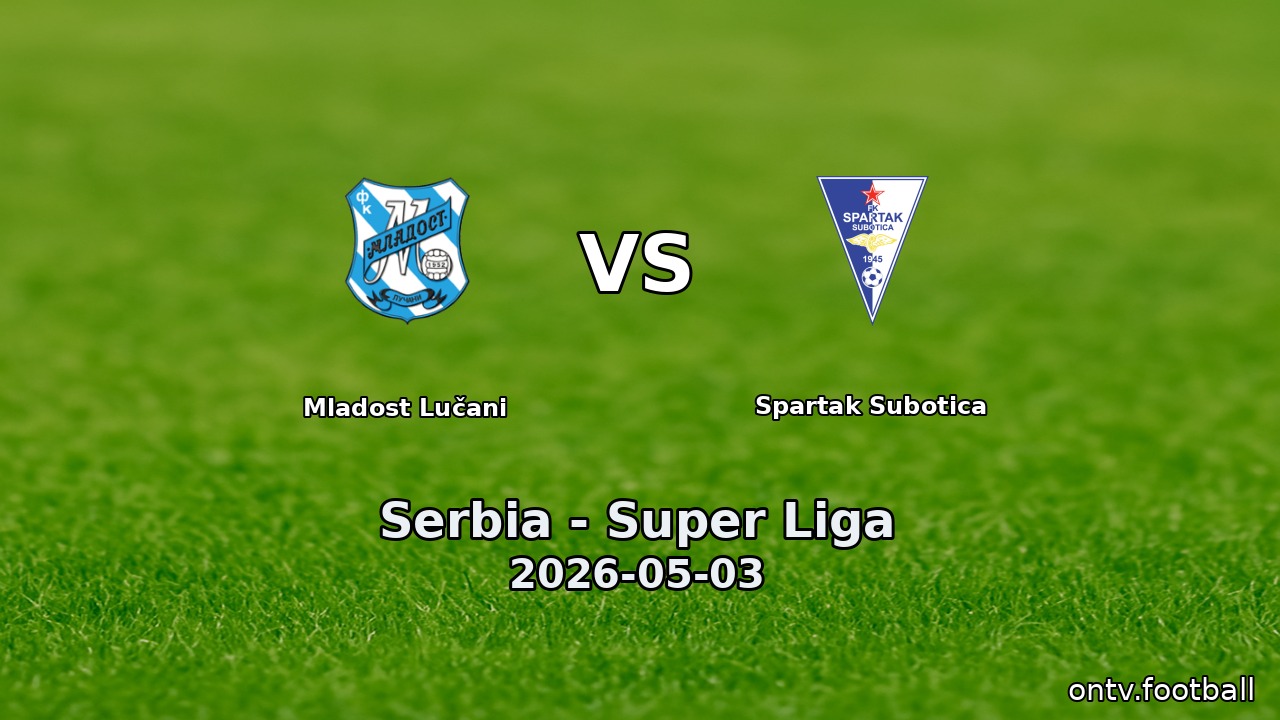 Mladost Lučani vs Spartak Subotica