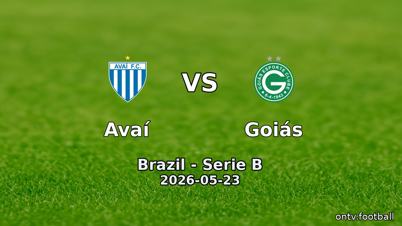 Avaí vs Goiás