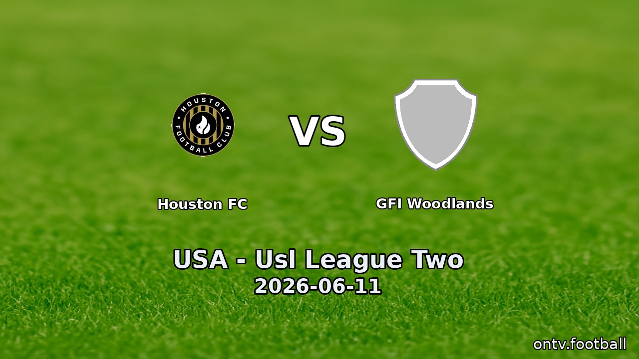 Houston FC vs GFI Woodlands
