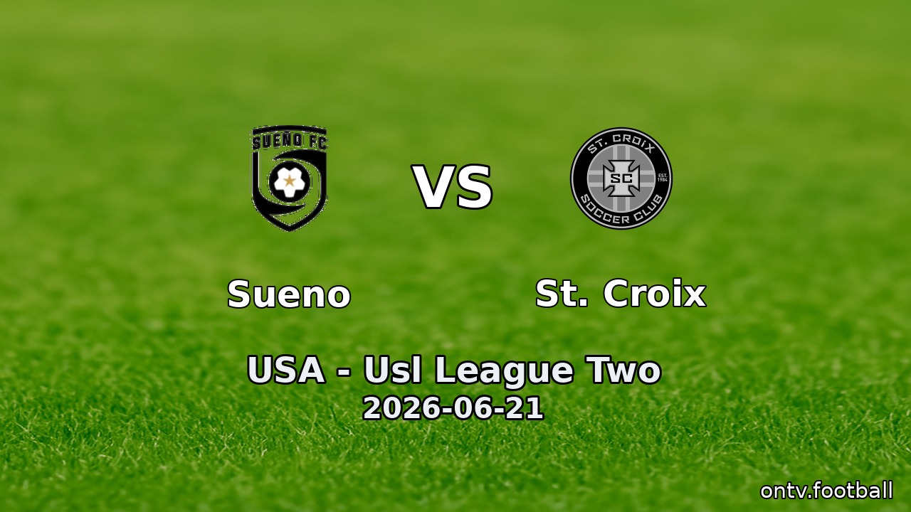 Sueno vs St. Croix