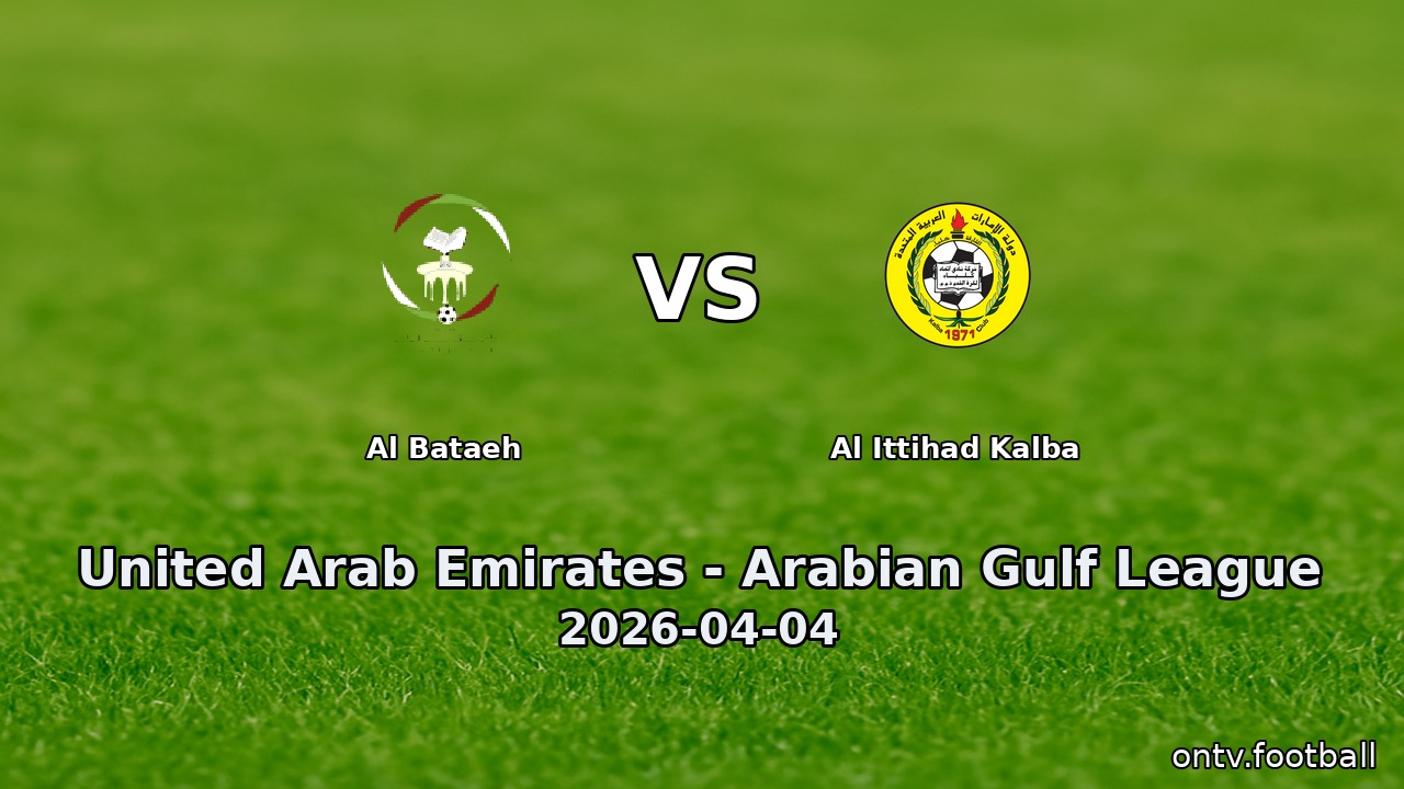 Al Bataeh vs Al Ittihad Kalba