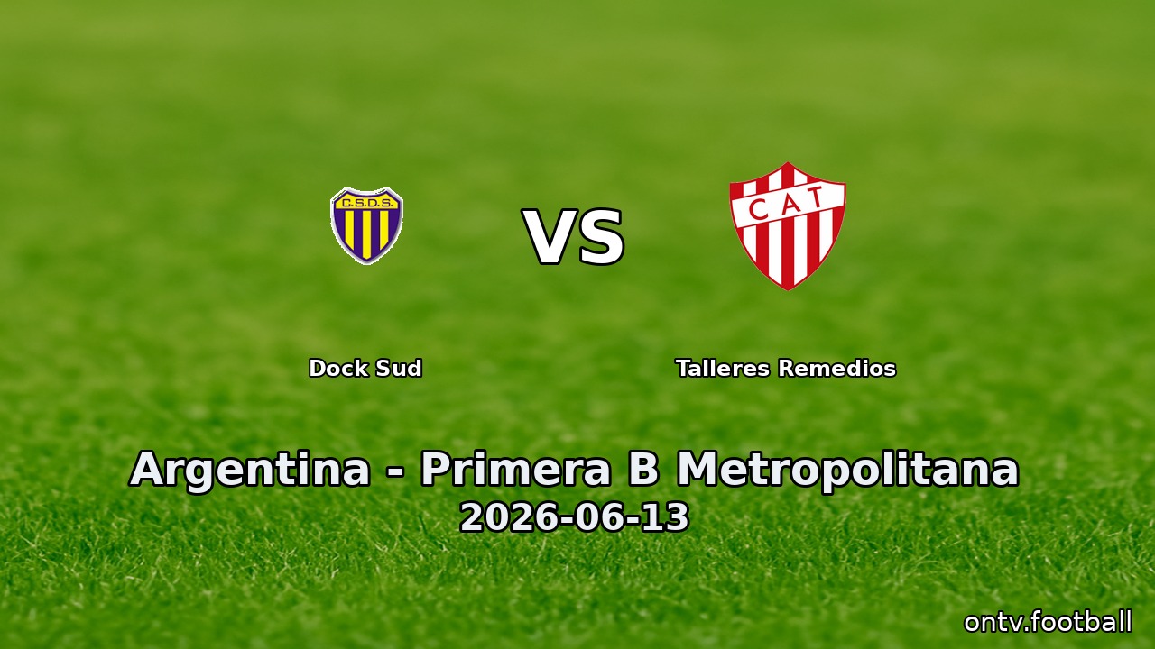 Dock Sud vs Talleres Remedios
