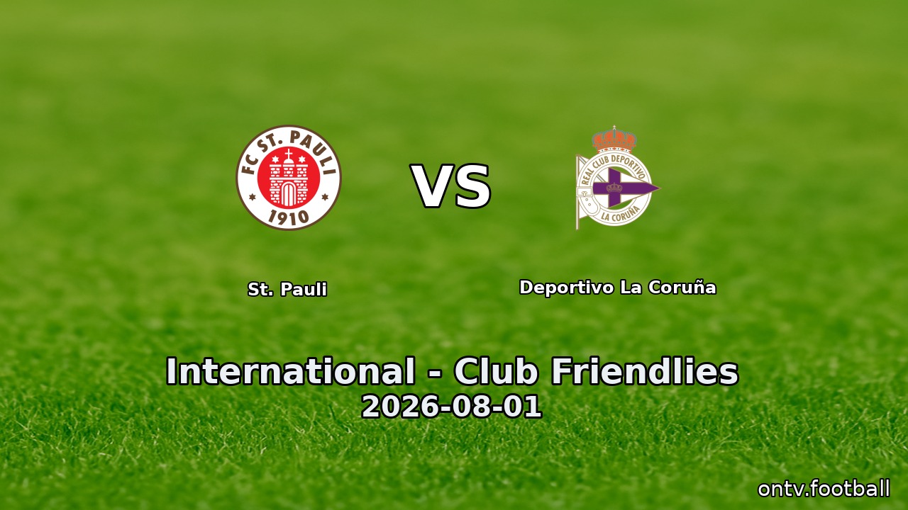 St. Pauli vs Deportivo La Coruña