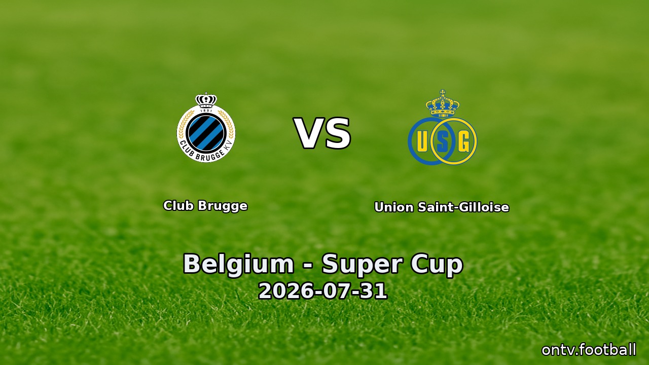 Club Brugge vs Union Saint-Gilloise