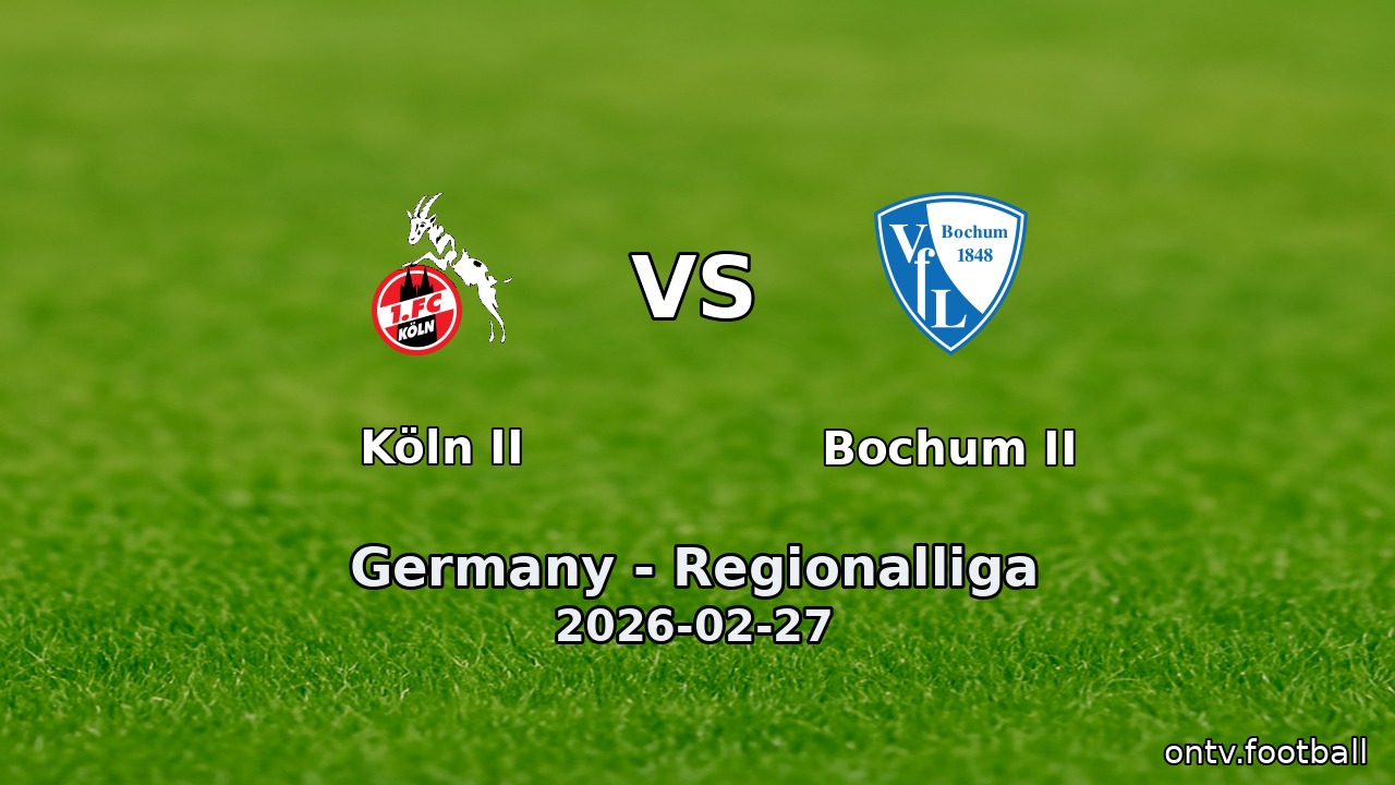 Köln II vs Bochum II