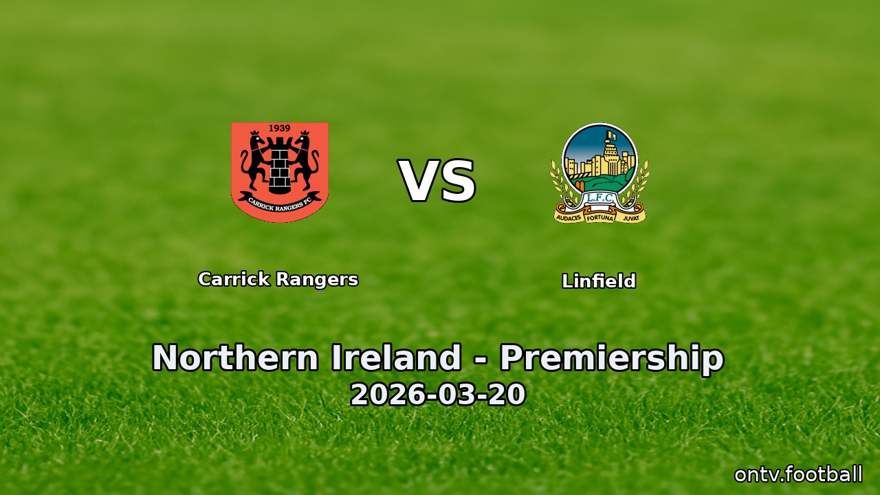 Carrick Rangers vs Linfield