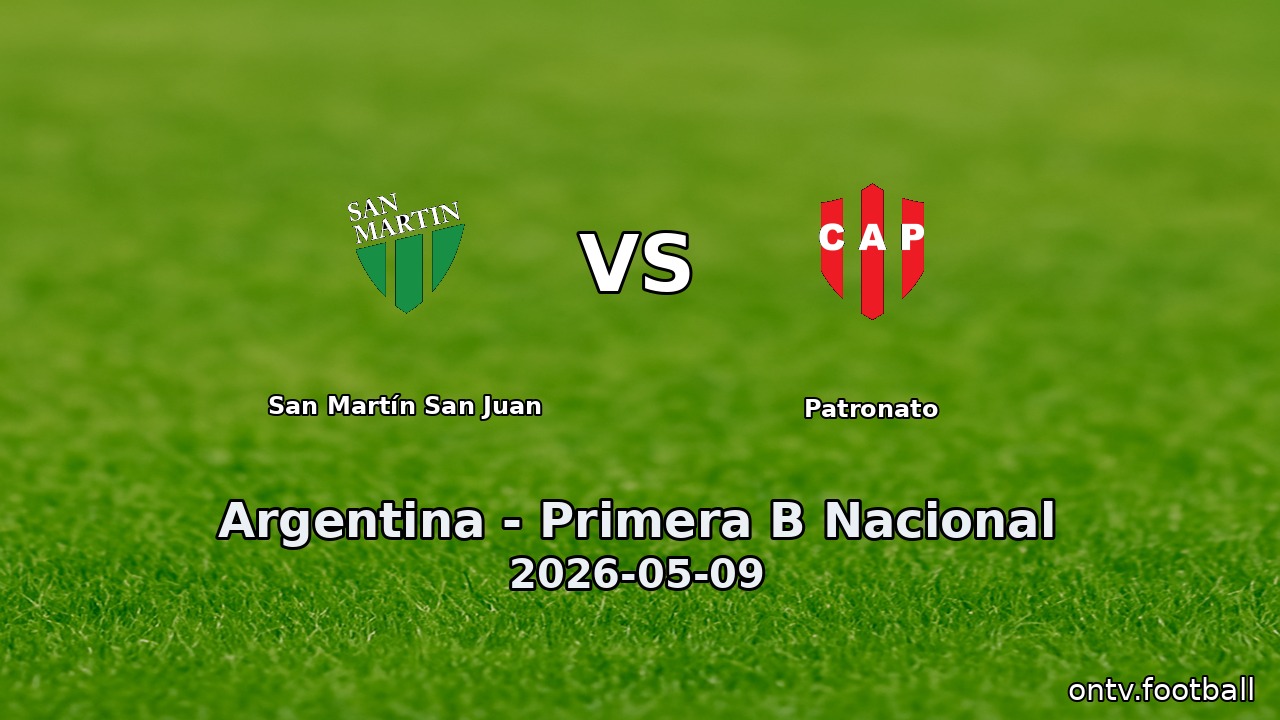 San Martín San Juan vs Patronato