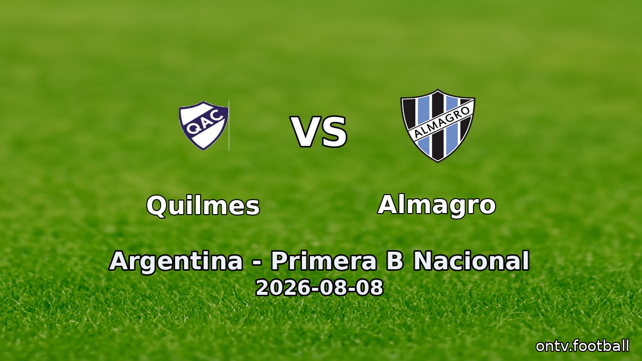 Quilmes vs Almagro