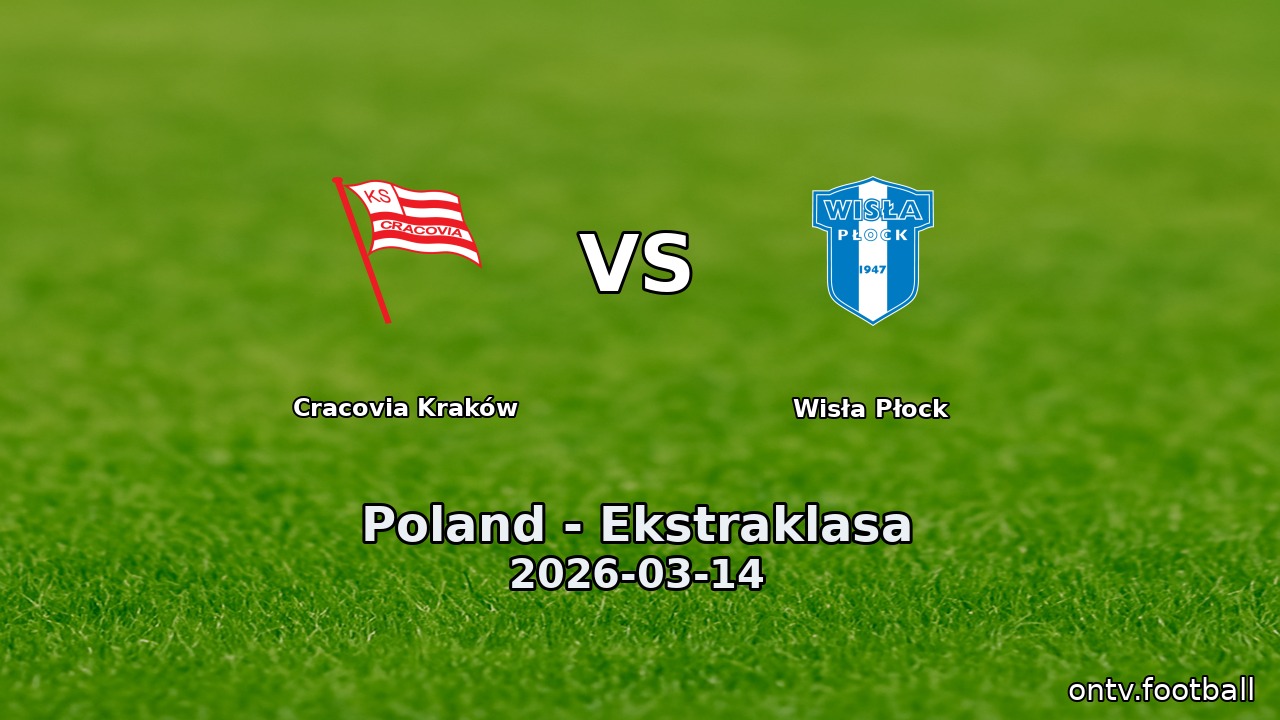 Cracovia Kraków vs Wisła Płock