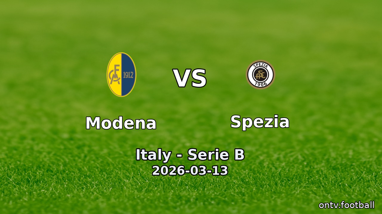 Modena vs Spezia