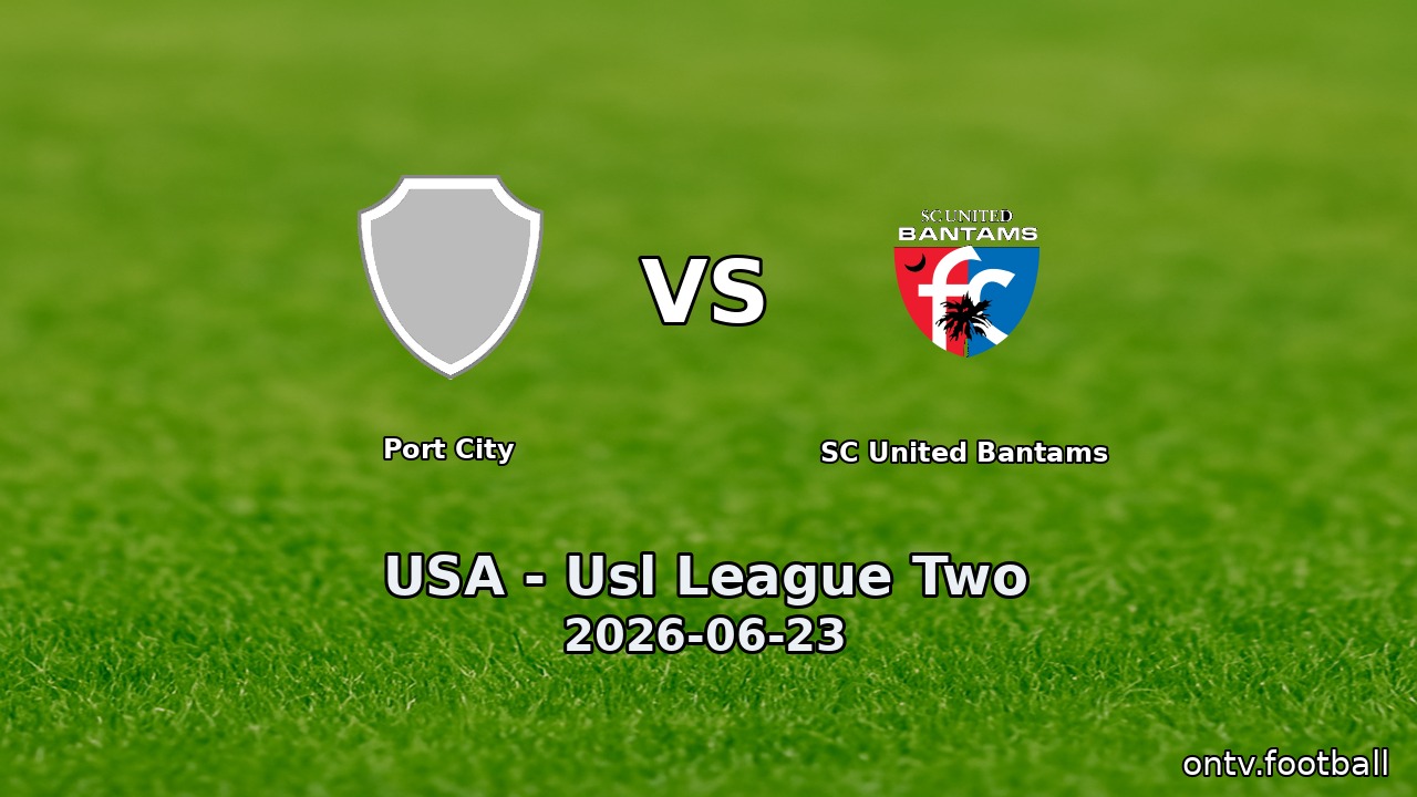 Port City vs SC United Bantams