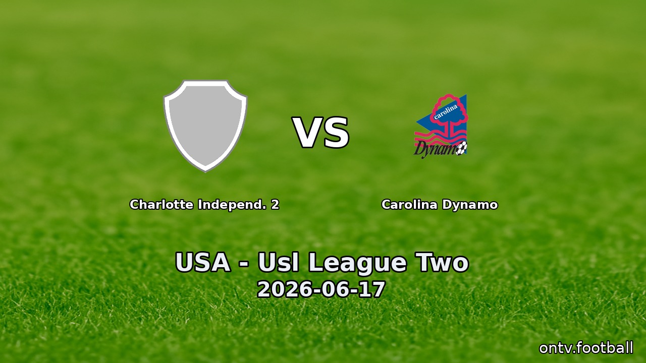 Charlotte Independ. 2 vs Carolina Dynamo
