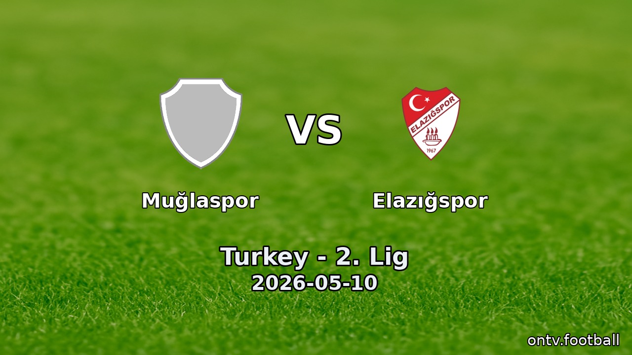 Muğlaspor vs Elazığspor