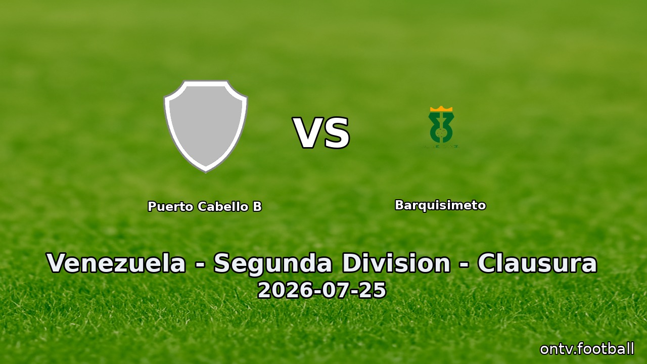 Puerto Cabello B vs Barquisimeto